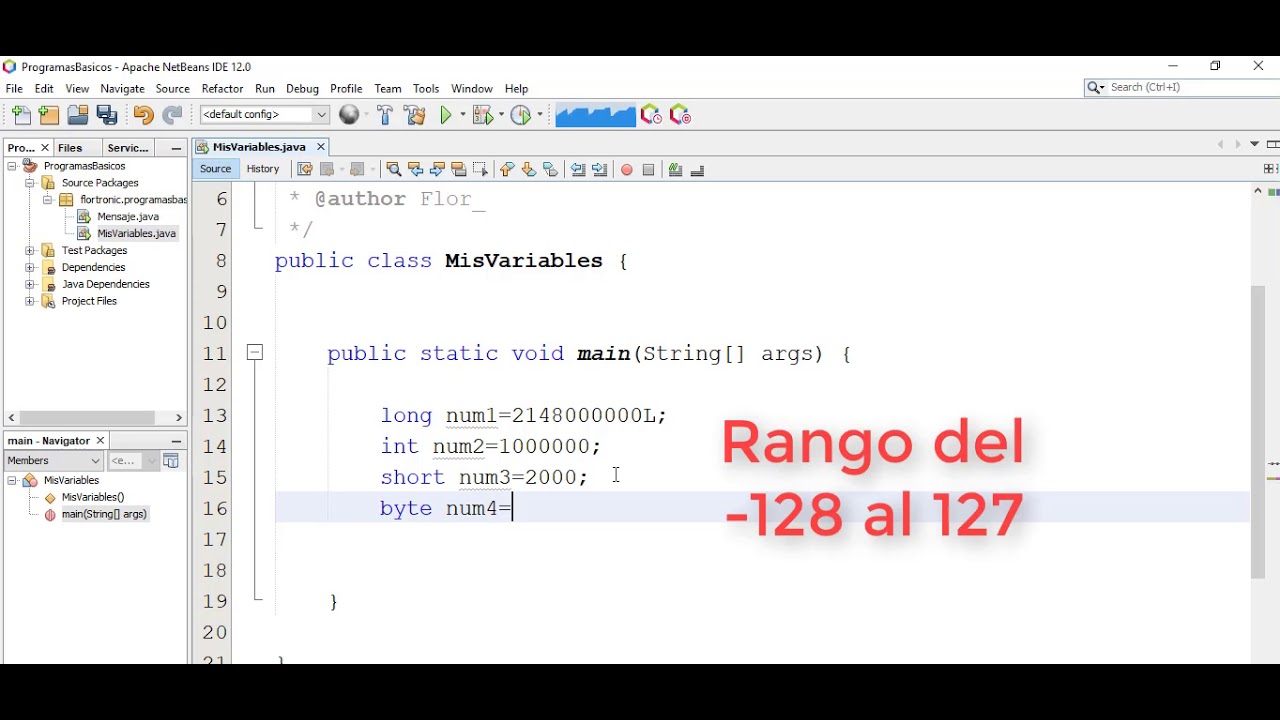 4.-Curso Java desde cero.- Variables(Declaración e inicialización).