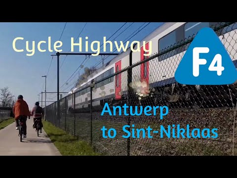 Antwerp Cycle Highway F4 to Sint-Niklaas East Flanders