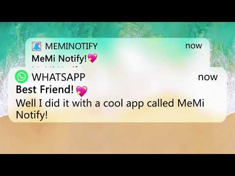 MeMi Notify on iOS Lockscreen