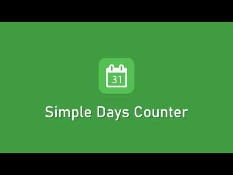 Simple Days Counter Video