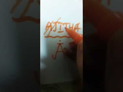 AJITHA name as brand logo 😱#like #subscribe