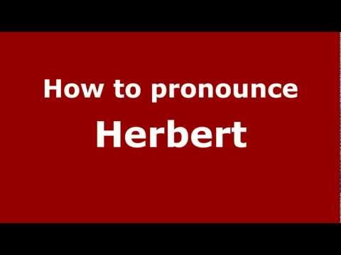 How to pronounce Herbert