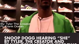 Snoop Dogg hearing &quot;She&quot; by Tyler, The Creator and Frank Ocean for the first time
