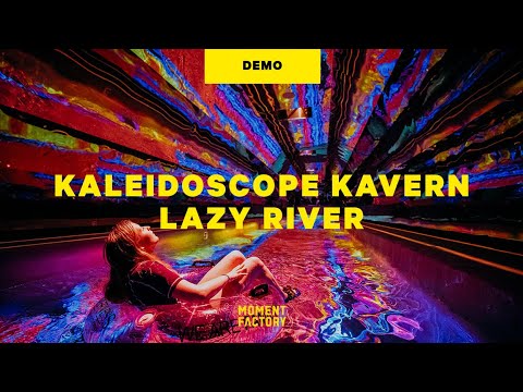 Kaleidoscope Kavern Lazy River | An Immersive Indoor Water Park Attraction
