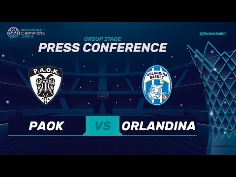 PAOK v SikeliArchivi Capo d'Orlando - Press Conference - Basketball Champions League 2017-18