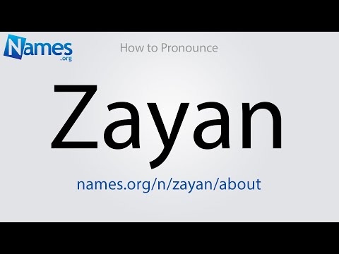 How to Pronounce Zayan