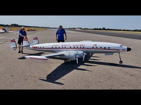 MASSIVE 1/6 SCALE RC LOCKHEED SUPER CONSTELLATION "STAR OF AMERICA" 21ft SPAN - LMA ELVINGTON - 2022