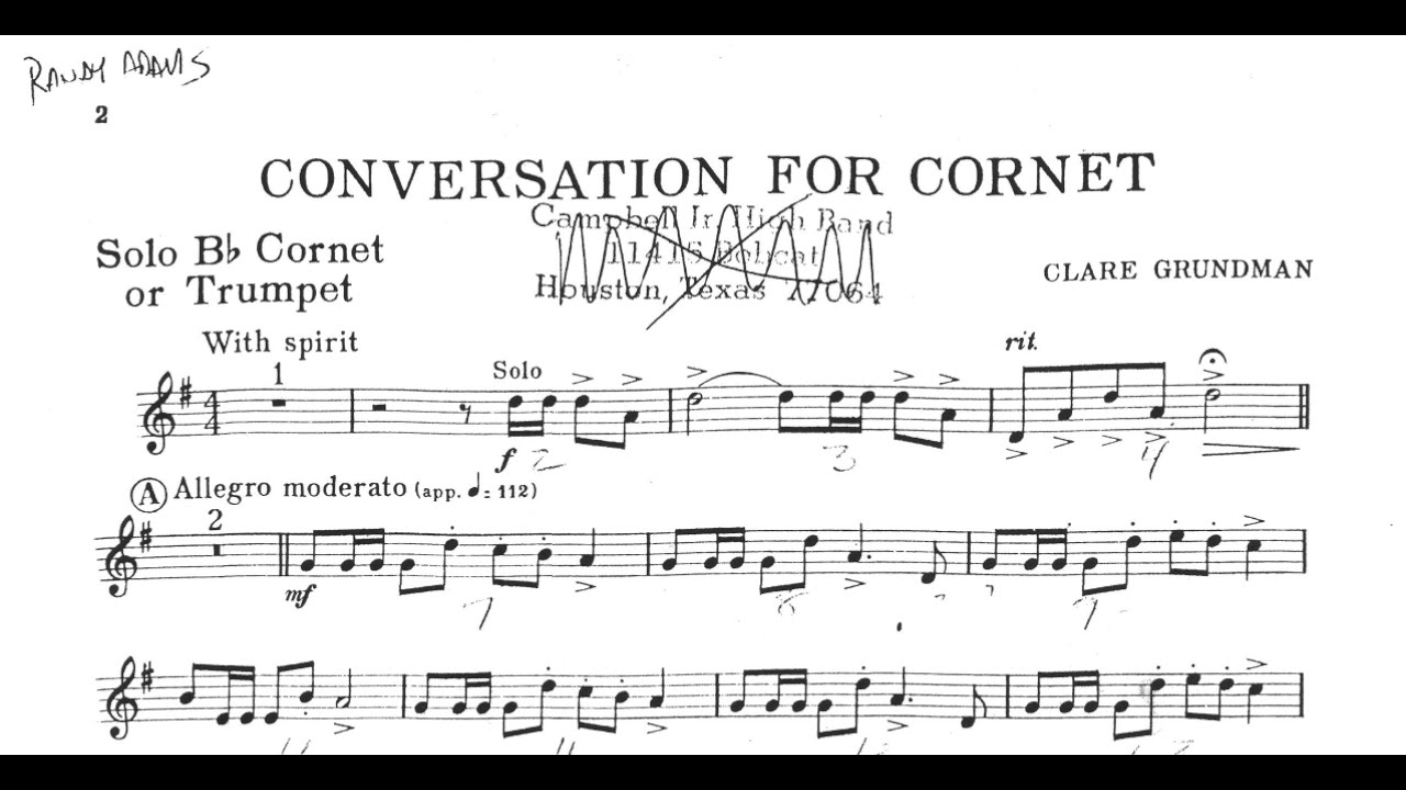 Conversation for Cornet - Clare Grundman (Frank Gassmann, trumpet)