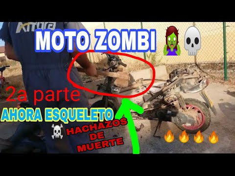 2️⃣MOTO ZOMBIE 🧟‍♂️ESQUELETO ☠️ARRANCARÁ CON EL TALADRO?? LA LOCURA😱