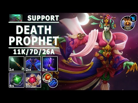 Death Prophet Hard Support | 7.32 | Pos 5 DP Play | Dota 2 Immortal Gameplay