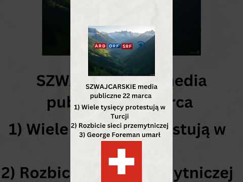 Szwajcarskie media publiczne 22 marca