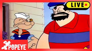 Download lagu 🔴 LIVE! NONSTOP Popeye the Sailor Man ⚓ | Classic Cartoon Marathon | Popeye and Friends mp3