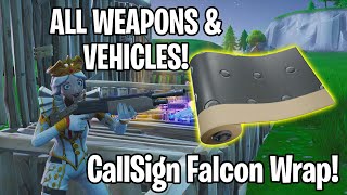 fortnite new callsign falcon wrap on all weapons vehicles - callsign skull wrap fortnite