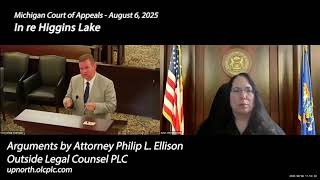 Oral Arguments at the Michigan Court of Appeals in In re Higgins Lake