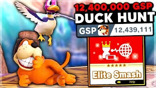 This is what a 12,400,000 GSP Duck Hunt looks like in Elite Smash