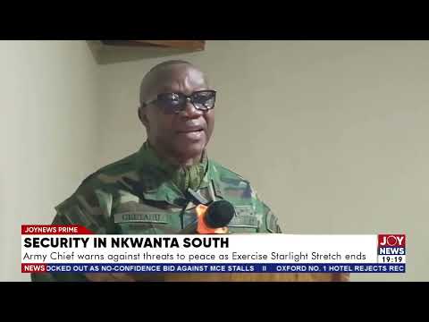 Army Chief warns against threats to peace as Exercise Starlight Stretch ends.
