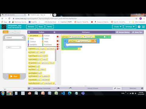 How to use dropdown in cod.org