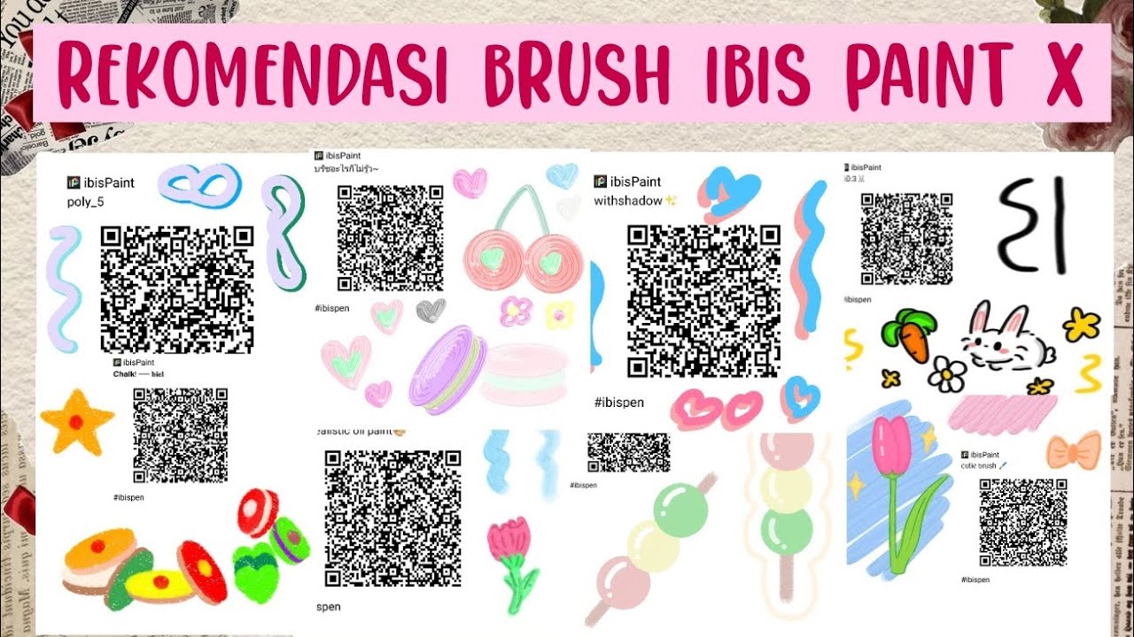 50+ Rekomendasi Brush Ibis Paint X🍒🌸