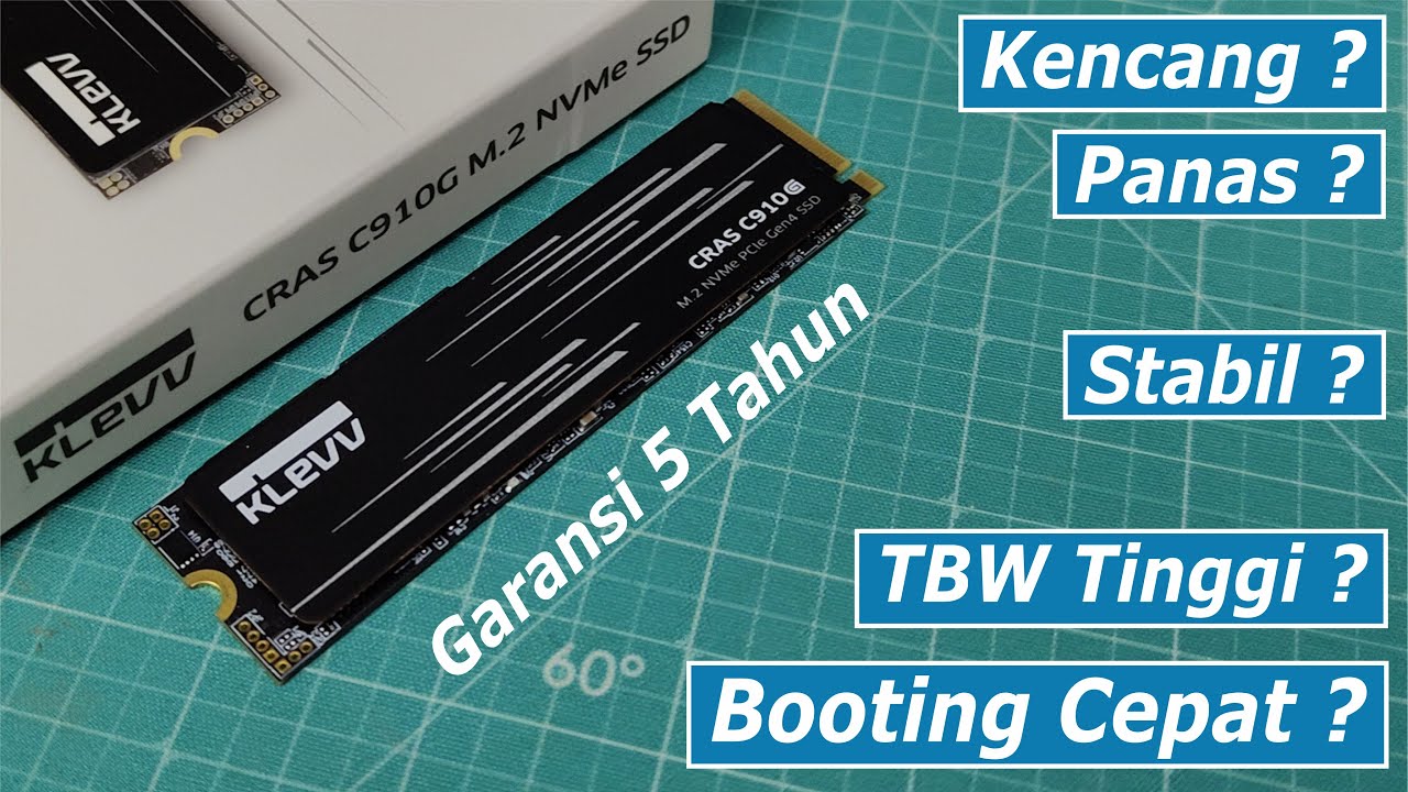 SSD NVME Gen4 Terjangkau & Kualitas Bagus - Review KLEVV CRAS C910G 1TB
