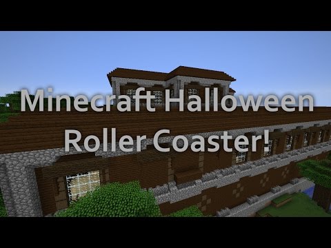 DiamondGuy 36 - The Haunted Mansion - A Minecraft Halloween Roller Coaster