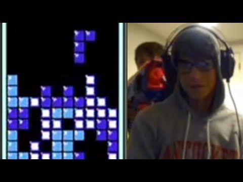 Little Brother Decides it's Nerf Time Mid-Tetris Match