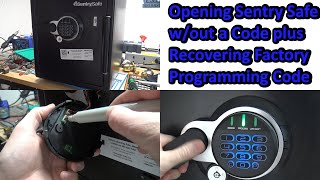 (593) How to Open a Sentry Safe without a Code & Recover the Programming Code
