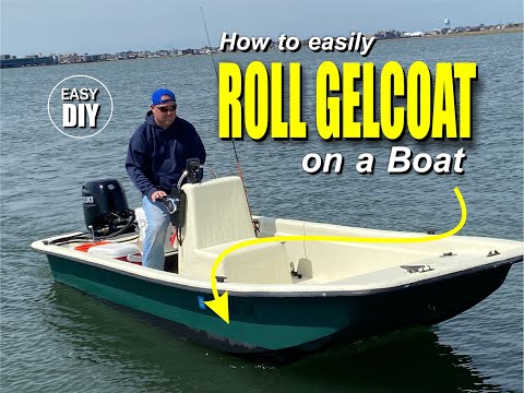 How to easily roll Gelcoat on a boat