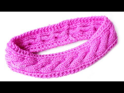 Knit Ear Warmer Headband - Easy Cable Knit Headband