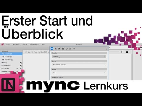 Mync Lernkurs - Erster Start und Überblick