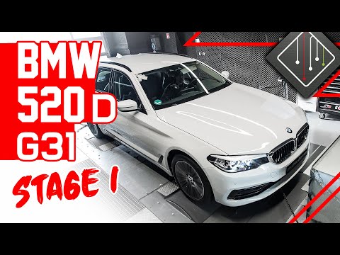 BMW 520d Touring G31 | Stage1 Chiptuning - Dyno - 100-200 | mcchip-dkr