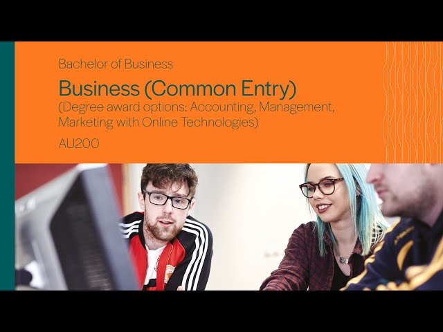 AU200 - Bachelor of Business in Business (Common Entry)