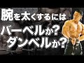 バーベルカールorダンベルカール?腕の太い人が必ず取り入れている事とは?