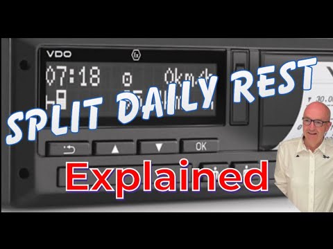 Split daily rest (how to) - HGV Tacho explained