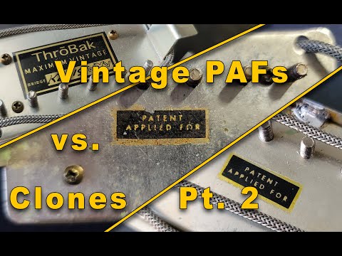 PAF comparison Vintage vs. Wizz, Throbak Clones Part 2: The back to Back Comparison Edit 2