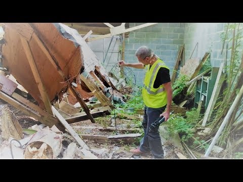 EXPLORING ABANDONED VINTAGE WORKSHOP AREA | COLLAPSED | LEFT TO THE ELEMENTS
