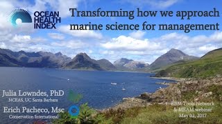 Utilización del índice de salud oceánica como herramienta integrada para aplicar la gestión ambiental y costera