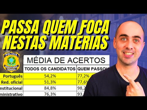 Concurso PRF: análise mostra a diferença de acertos de quem passou!