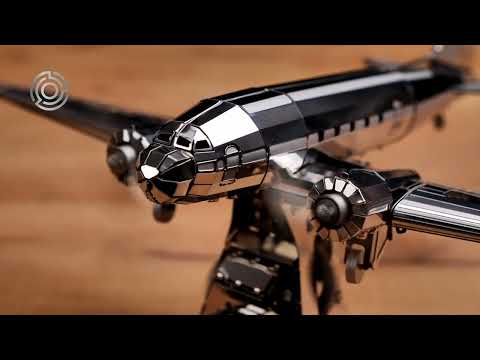 Коллекционная модель-конструктор Metal Time Remarkable Douglas Самолет DC-3 (MT057)