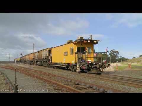 AURIZON RG331 LORAM Rail Grinder MMY034 (21/5/2018) - PoathTV Australian Trains & Railways