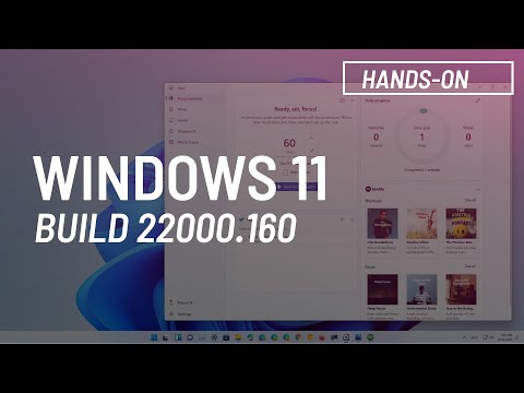 Windows 11 build 22000.160: Focus Sessions in Clock, Windows Update tweaks, more