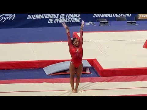 Jordan Chiles🥈 🇺🇸 - Vault Final - Paris World Cup 2022