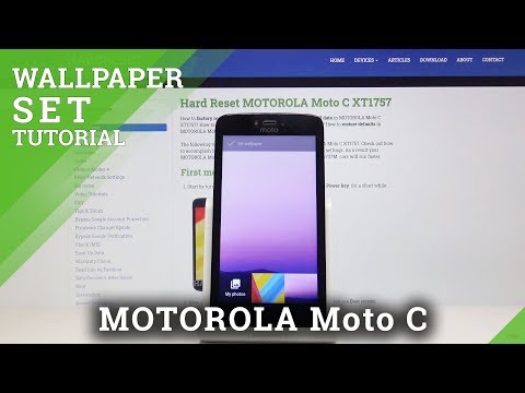 How to Change Wallpaper in MOTOROLA Moto C XT1757 - Update Your Screen