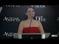 Sammi Hanratty Presents Jennifer Morrison With The Director Spotlight Award 2025 Astra TV Awards