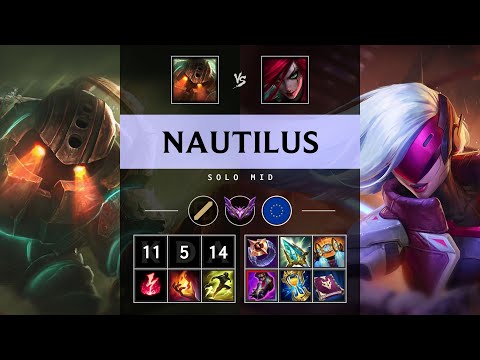 Nautilus Mid vs Katarina - EUW Master Patch 25.21