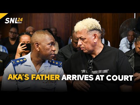 AKA's father Tony Forbes arrives at the Durban magistrate court.