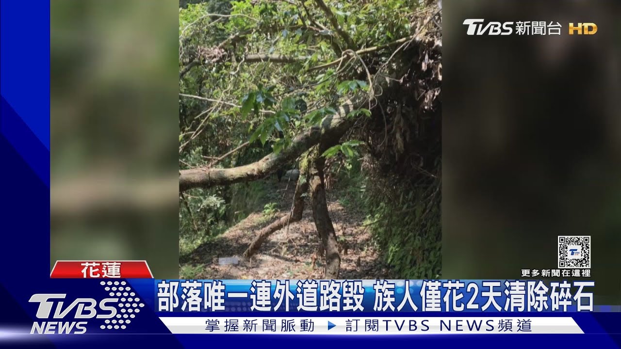 強震路崩部落自救 退休警號召徒手搬石開道
