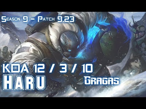Haru GRAGAS vs EKKO Jungle - Patch 9.23 KR Ranked