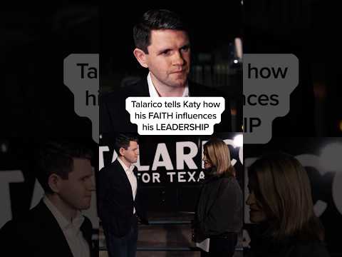 Talarico tells Katy how his FAITH influences his LEADERSHIP