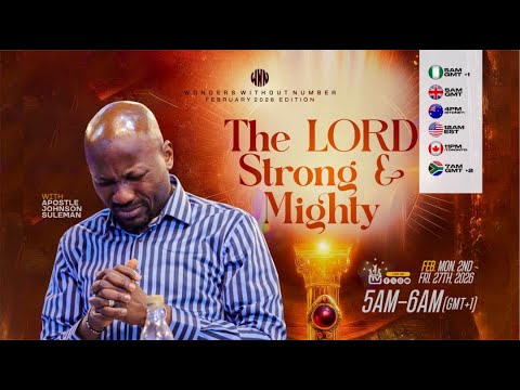 Apostle Suleman LIVE: THE LORD STRONG & MIGHTY!🔥 || WWN #Day 6 - FEBRUARY Edition || 9TH FEB. 2026