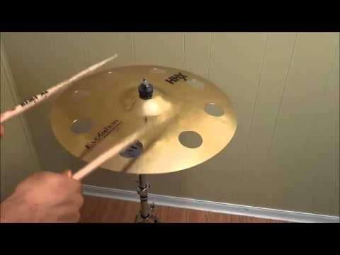 Sabian HHX 18 Inch Evolution O-Zone Crash Cymbal Review And Sound Demonstration
